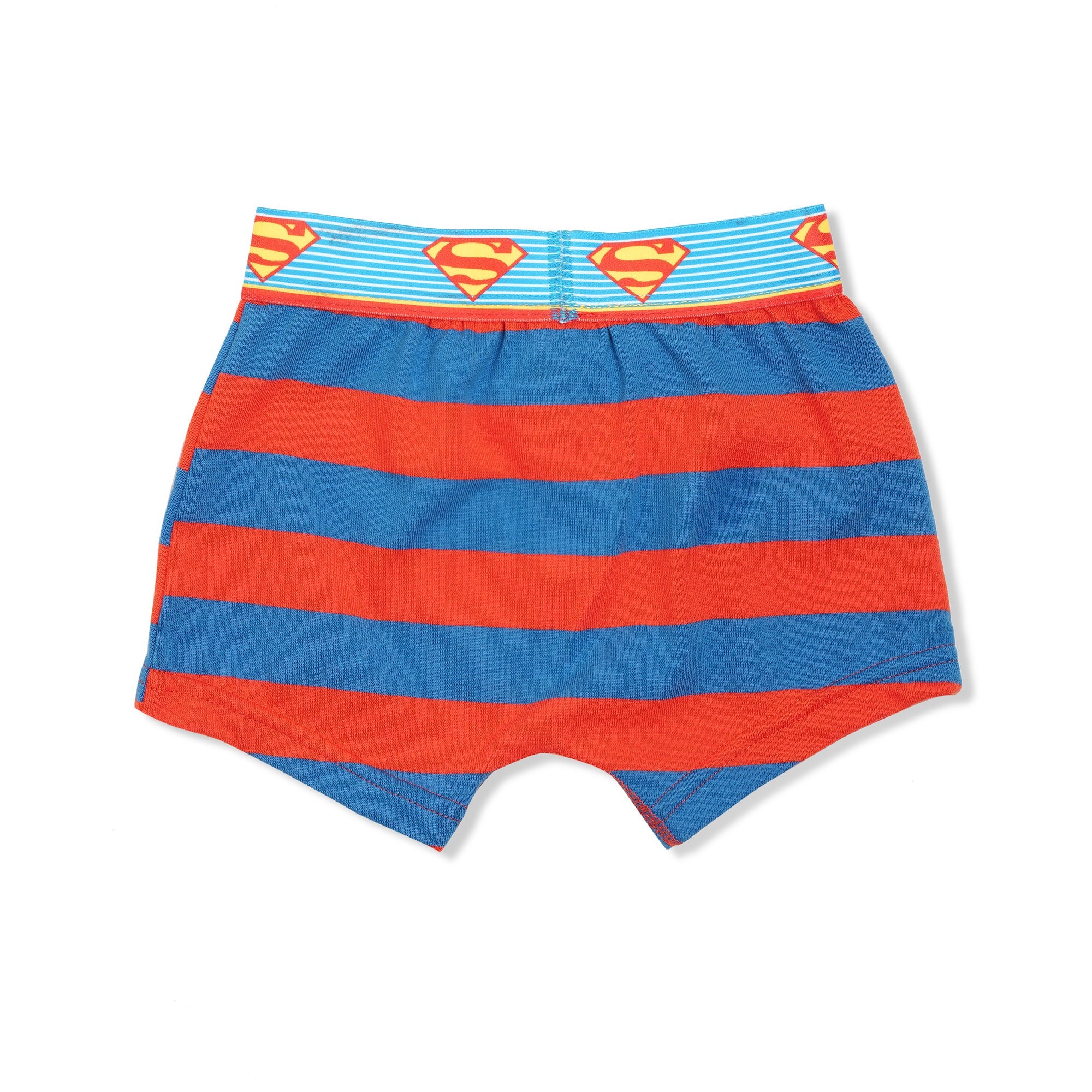 Redrose Superhero Striped Boys’ Briefs – Pack of 6 | Batman & Superman Waistbands | JR-80