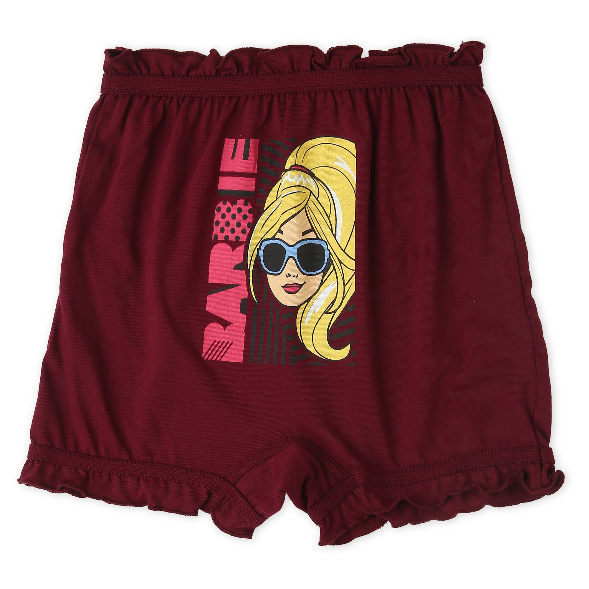 Redrose Girls Cotton Bloomers – Pack of 6 (Barbie Print, Multicolor) | BLM-210