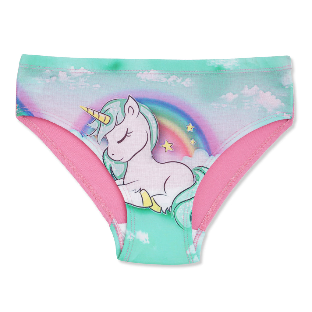 BABY 151| Girls’ Digital Print Unicorn Panty – Premium PC Lycra, Soft & Stretchable Underwear