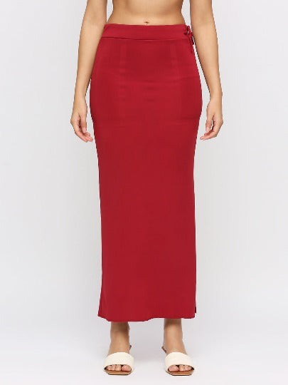 Red Rose Solid Color Skirt/Saree Shapewear