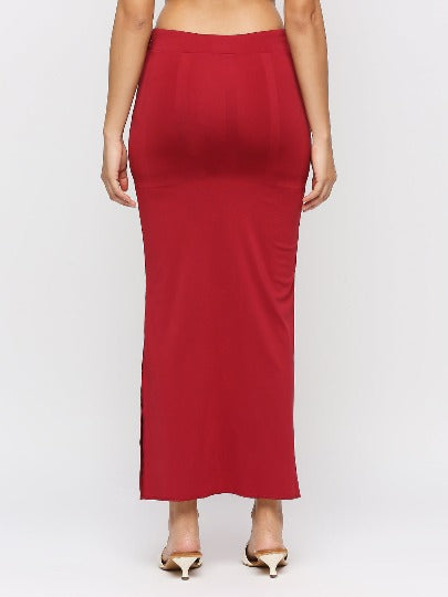Red Rose Solid Color Skirt/Saree Shapewear