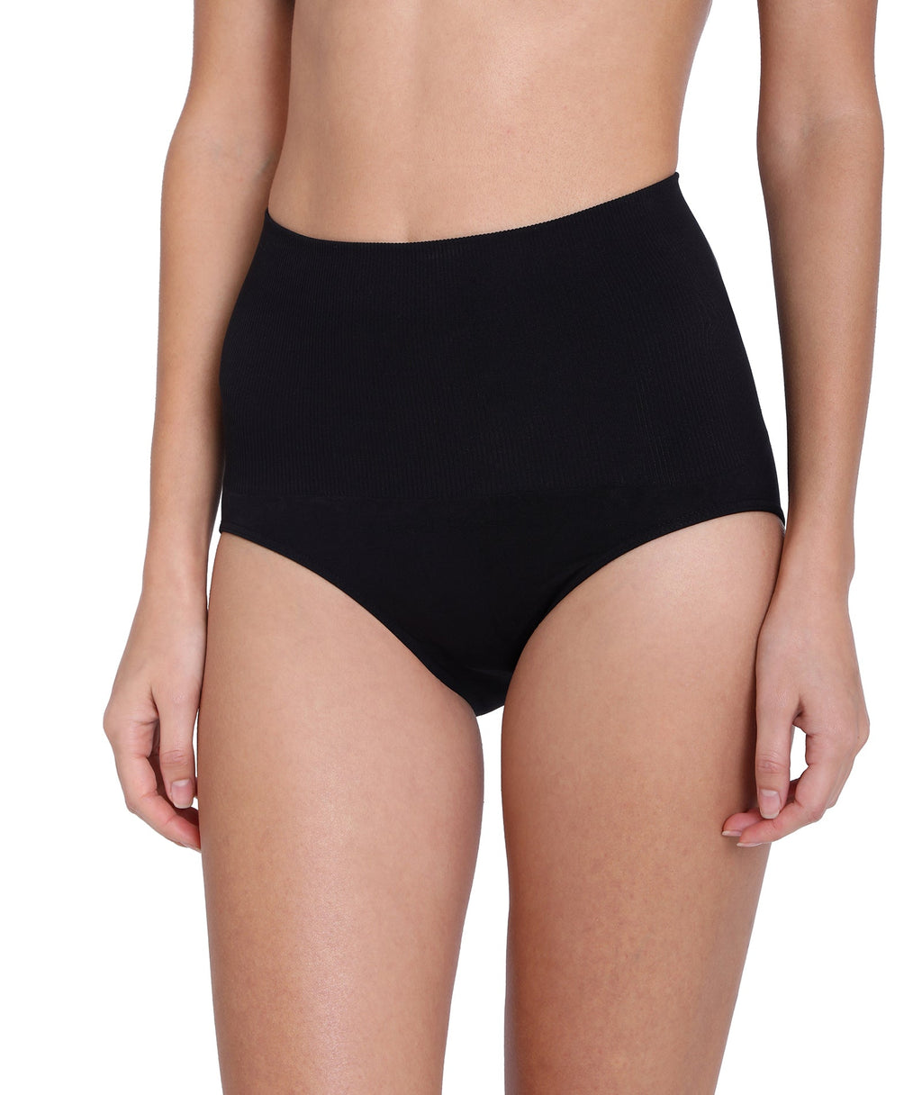 Rib Slim Trim Body Shaper Hipster Panties