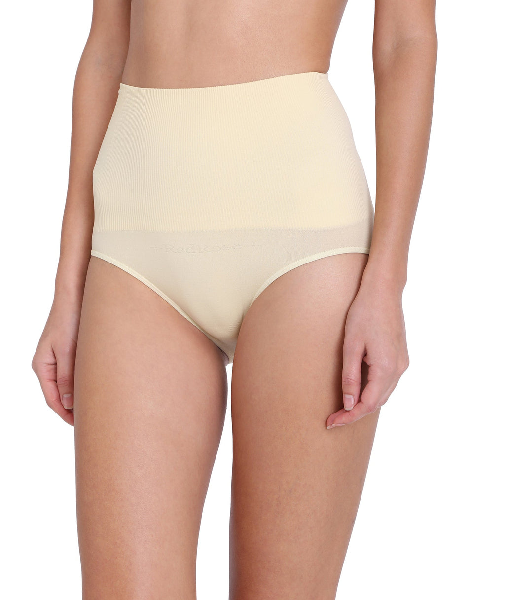Rib Slim Trim Body Shaper Hipster Panties
