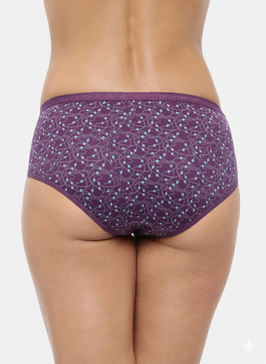 SCOTTIE – Full Coverage Hipster Panties  – Pack of 3 (Multicolor)