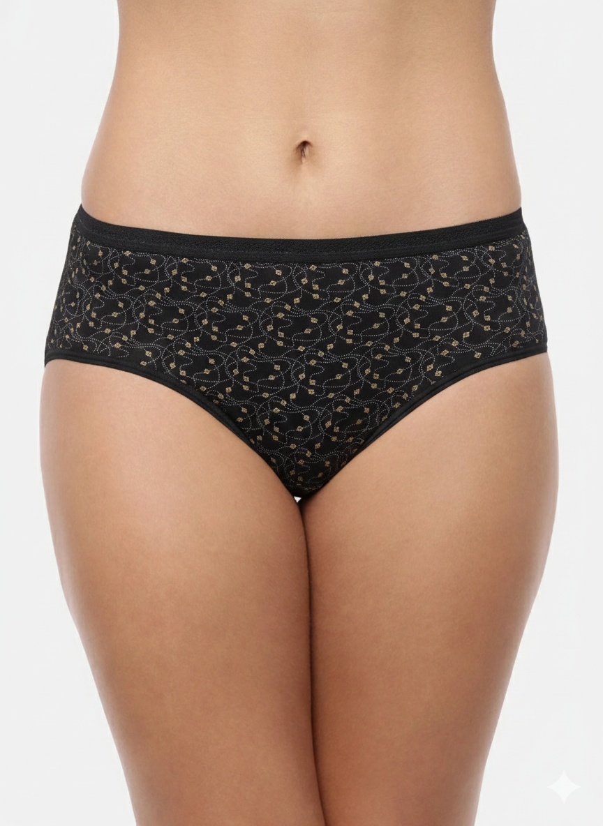 SCOTTIE – Full Coverage Hipster Panties  – Pack of 3 (Multicolor)