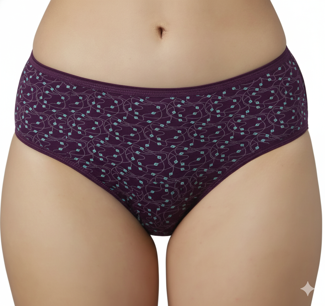 SCOTTIE – Full Coverage Hipster Panties  – Pack of 3 (Multicolor)