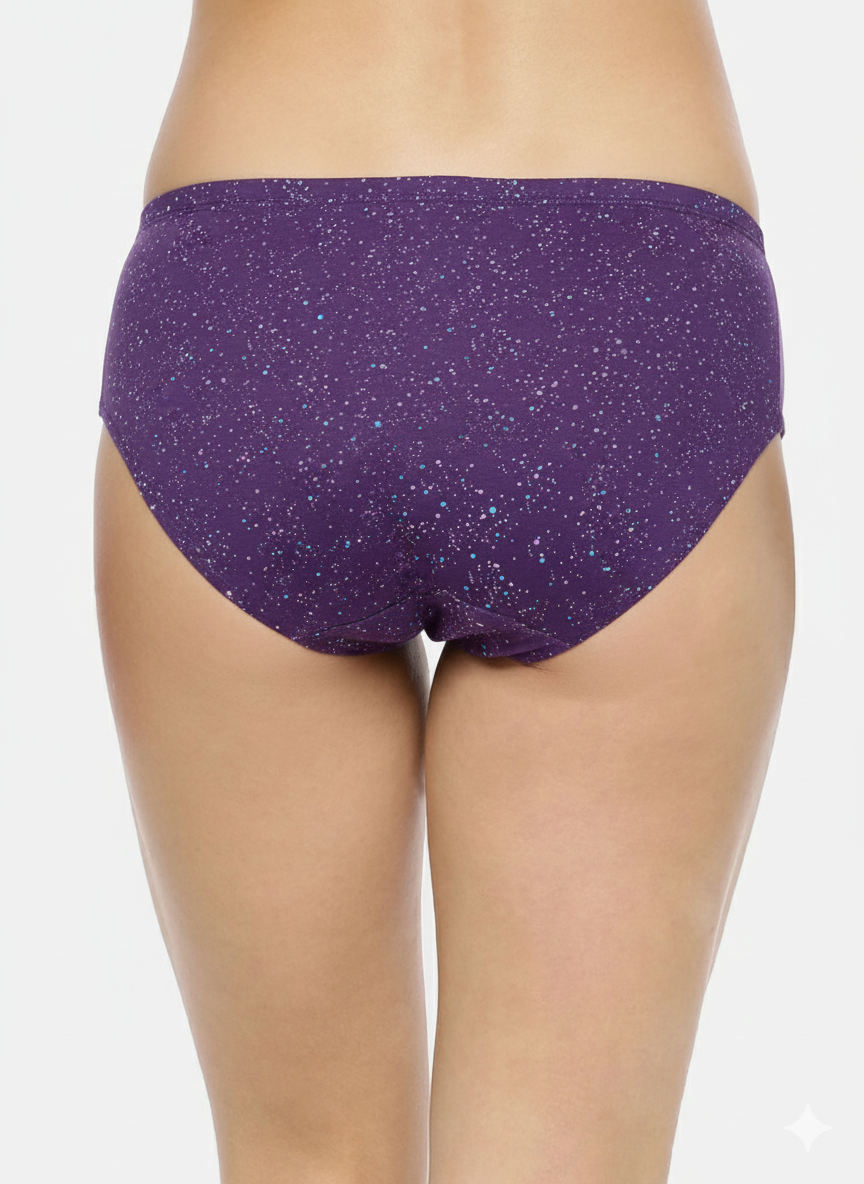 SOLANA – Full Coverage Mid-Rise Hipster Panties  – Pack of 3 (Multicolor)