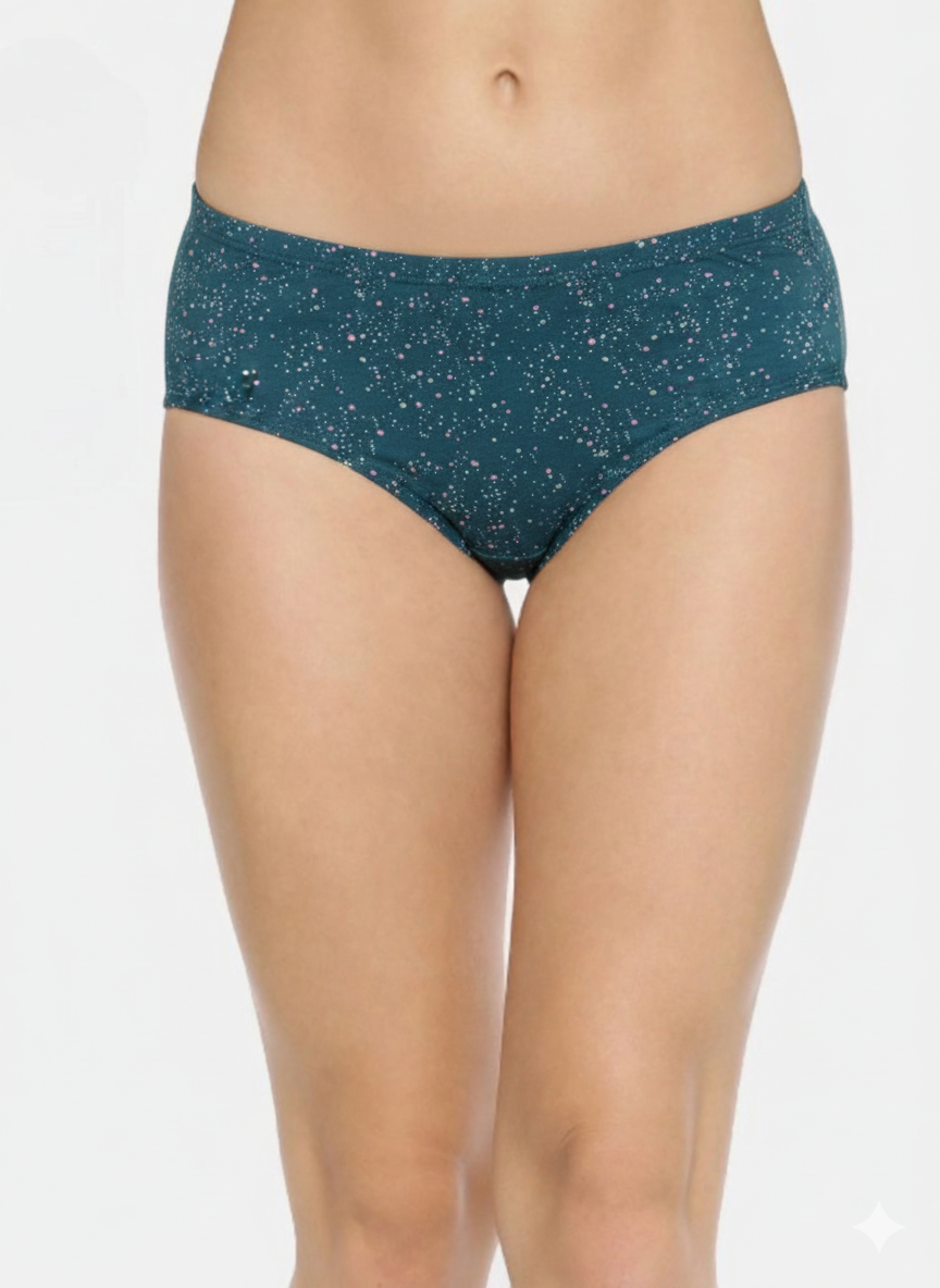 SOLANA – Full Coverage Mid-Rise Hipster Panties  – Pack of 3 (Multicolor)