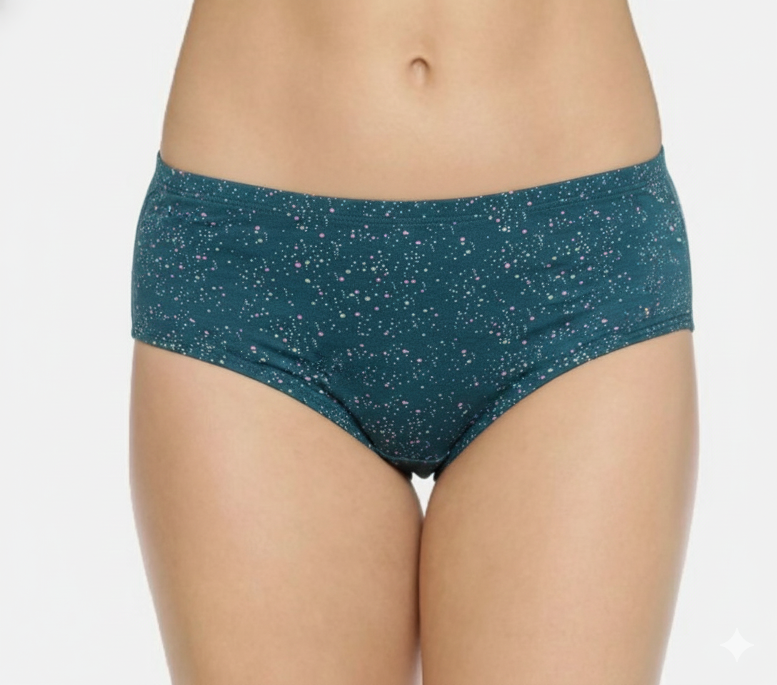 SOLANA – Full Coverage Mid-Rise Hipster Panties  – Pack of 3 (Multicolor)