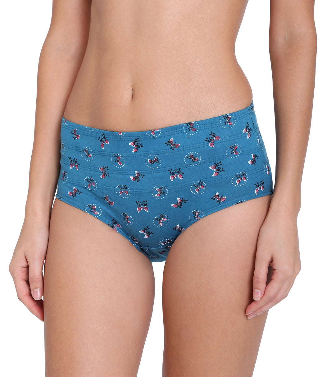 Slimmer Printed Tummy Hipster Panty (Single Pack)