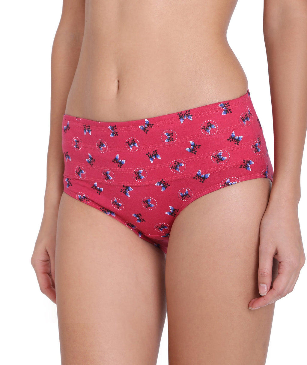 Slimmer Printed Tummy Hipster Panty (Single Pack)