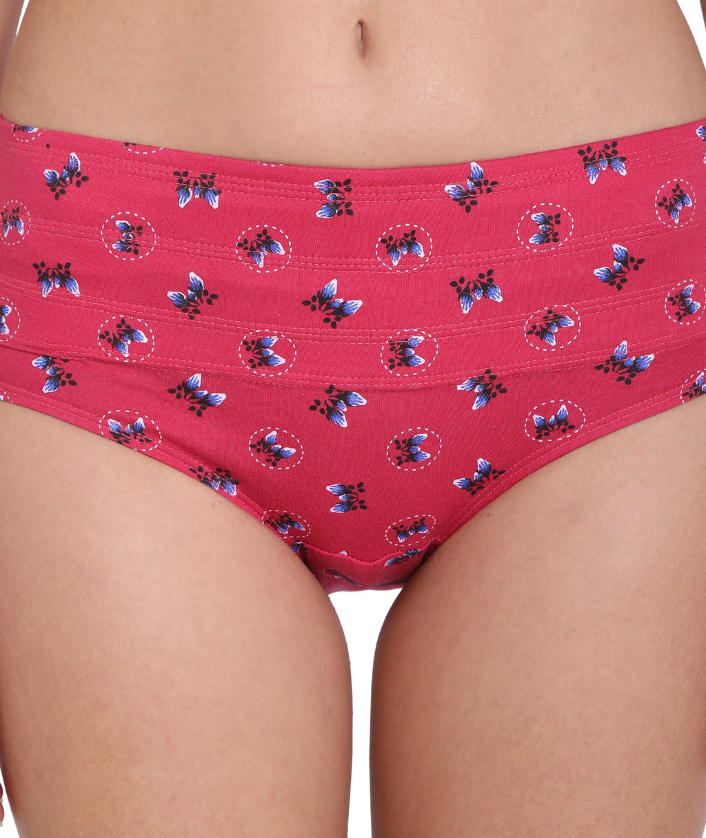 Slimmer Printed Tummy Hipster Panty (Single Pack)