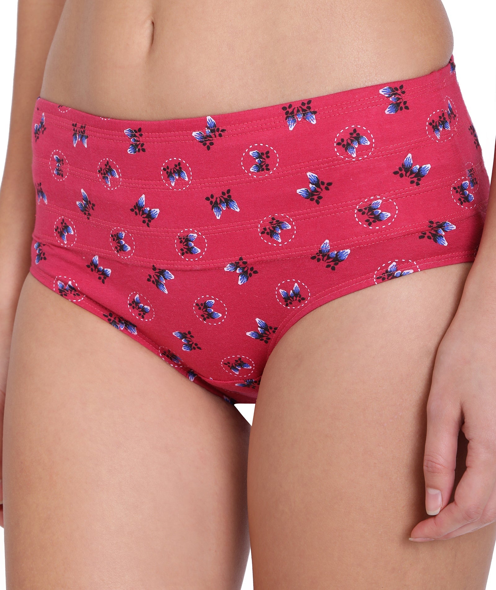 Slimmer Printed Tummy Hipster Panty (Single Pack)