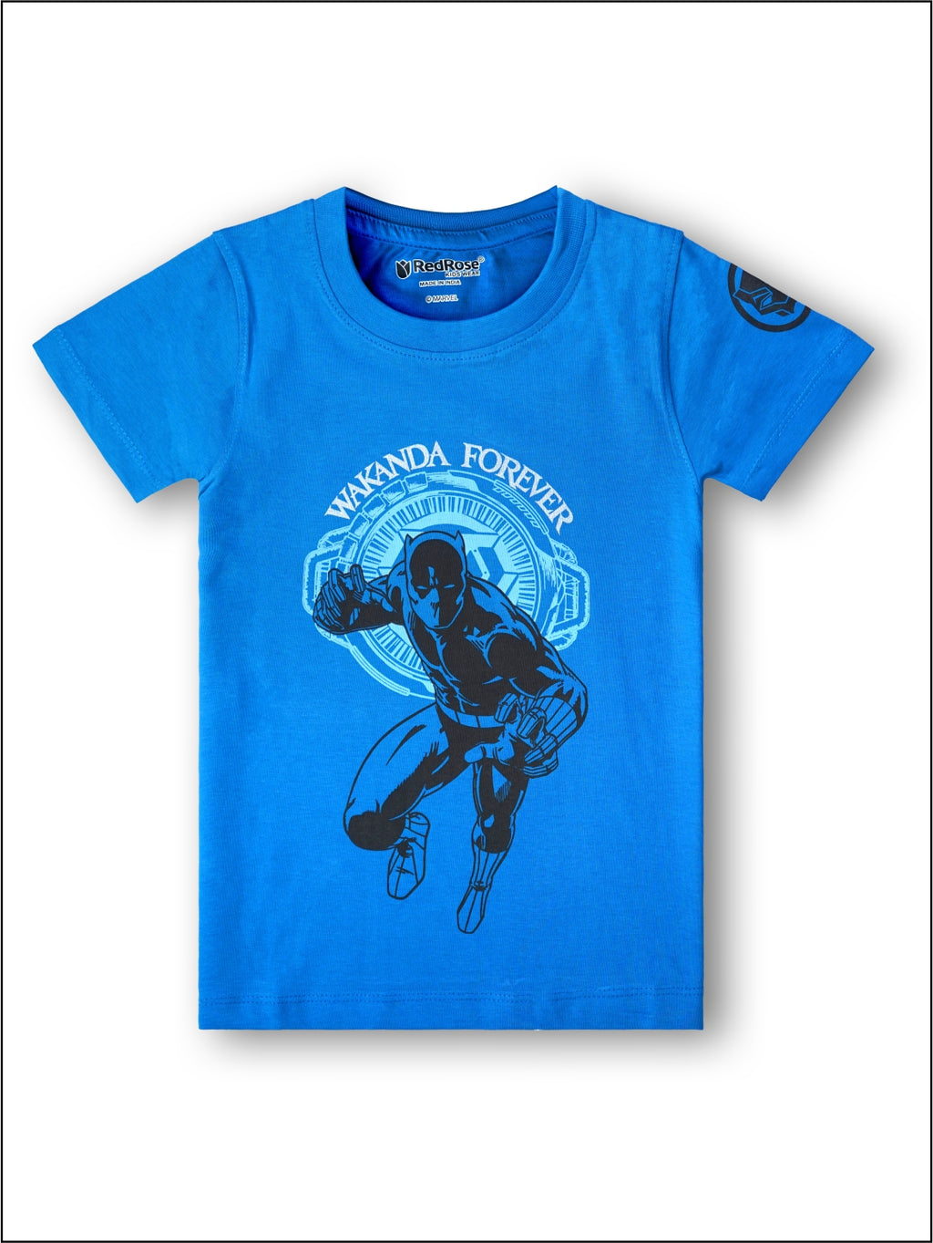 TS 32 Cartoon, Printed Cotton Regular T Shirt (RED & BLUE Pack of 2)