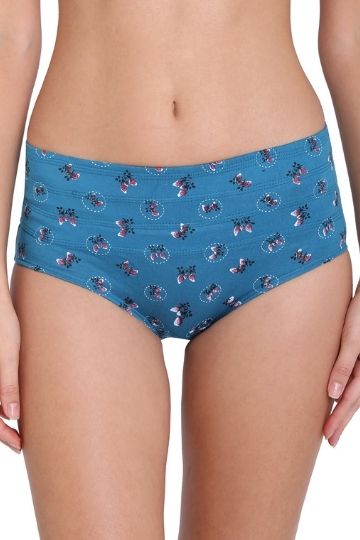 SLIMMER Printed Tummy Hipster Panty (Single Pack)