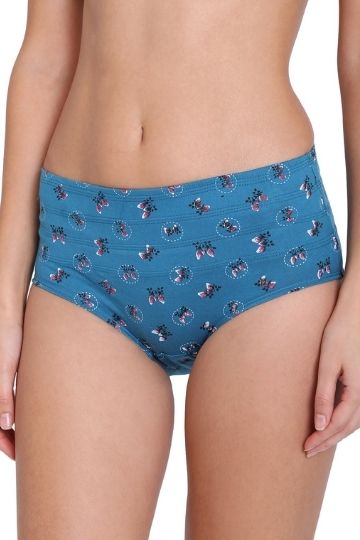 SLIMMER Printed Tummy Hipster Panty (Single Pack)