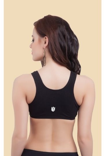SPORTY COTTON ELASTANE STRETCH SLIP / BRA