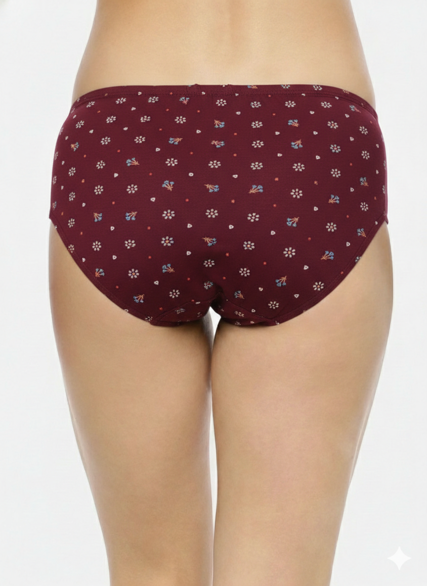 Midrise Cotton Hipster Panties– Pack of 3