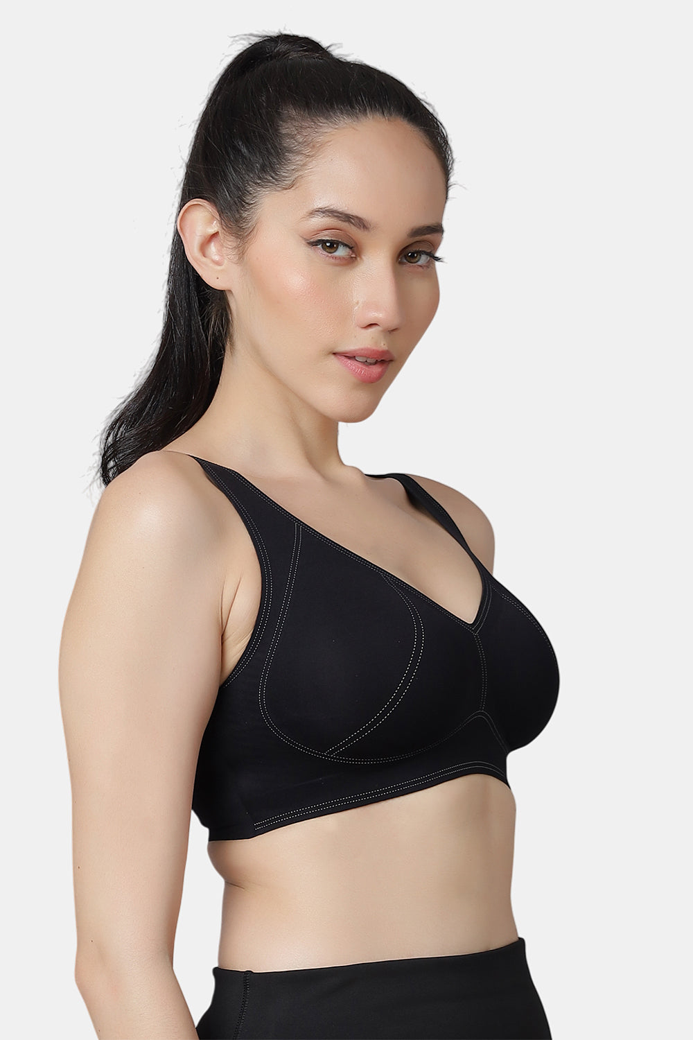 VENICE Invisi-Fit Polyamide stretch Bonded seamless Sports Bra