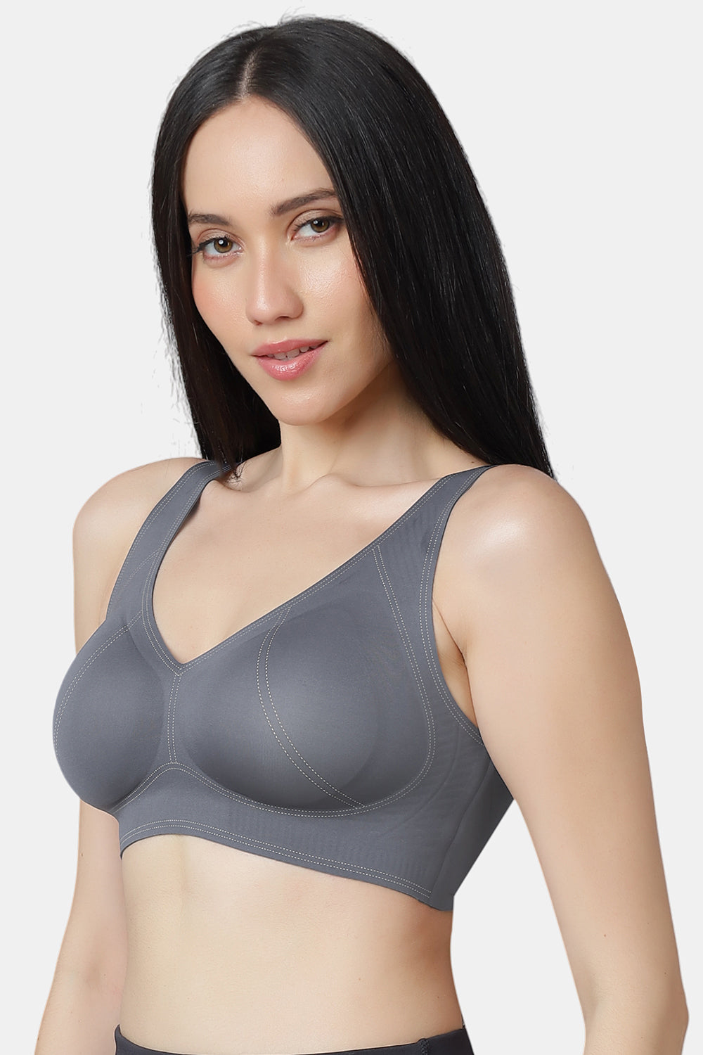 VENICE Invisi-Fit Polyamide stretch Bonded seamless Sports Bra