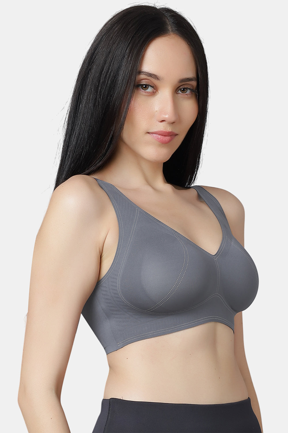 VENICE Invisi-Fit Polyamide stretch Bonded seamless Sports Bra