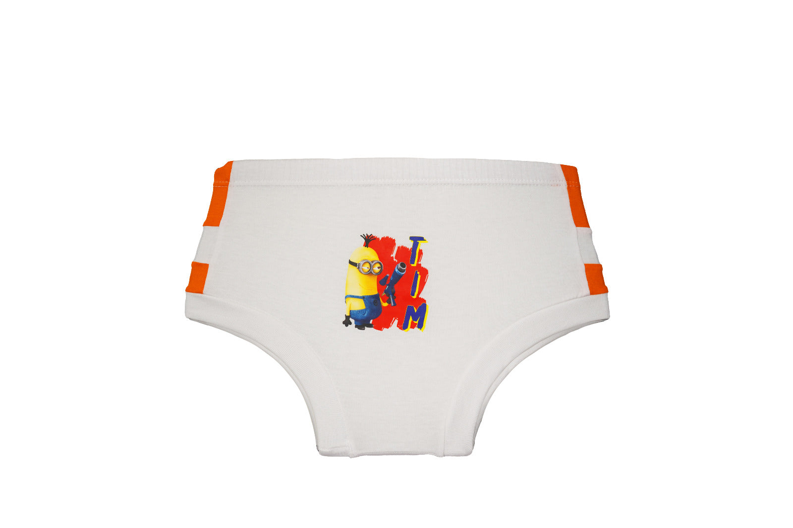 Redrose Boys Cotton Briefs – Pack of 3 | Minions Printed White Innerwear | JR-05WH