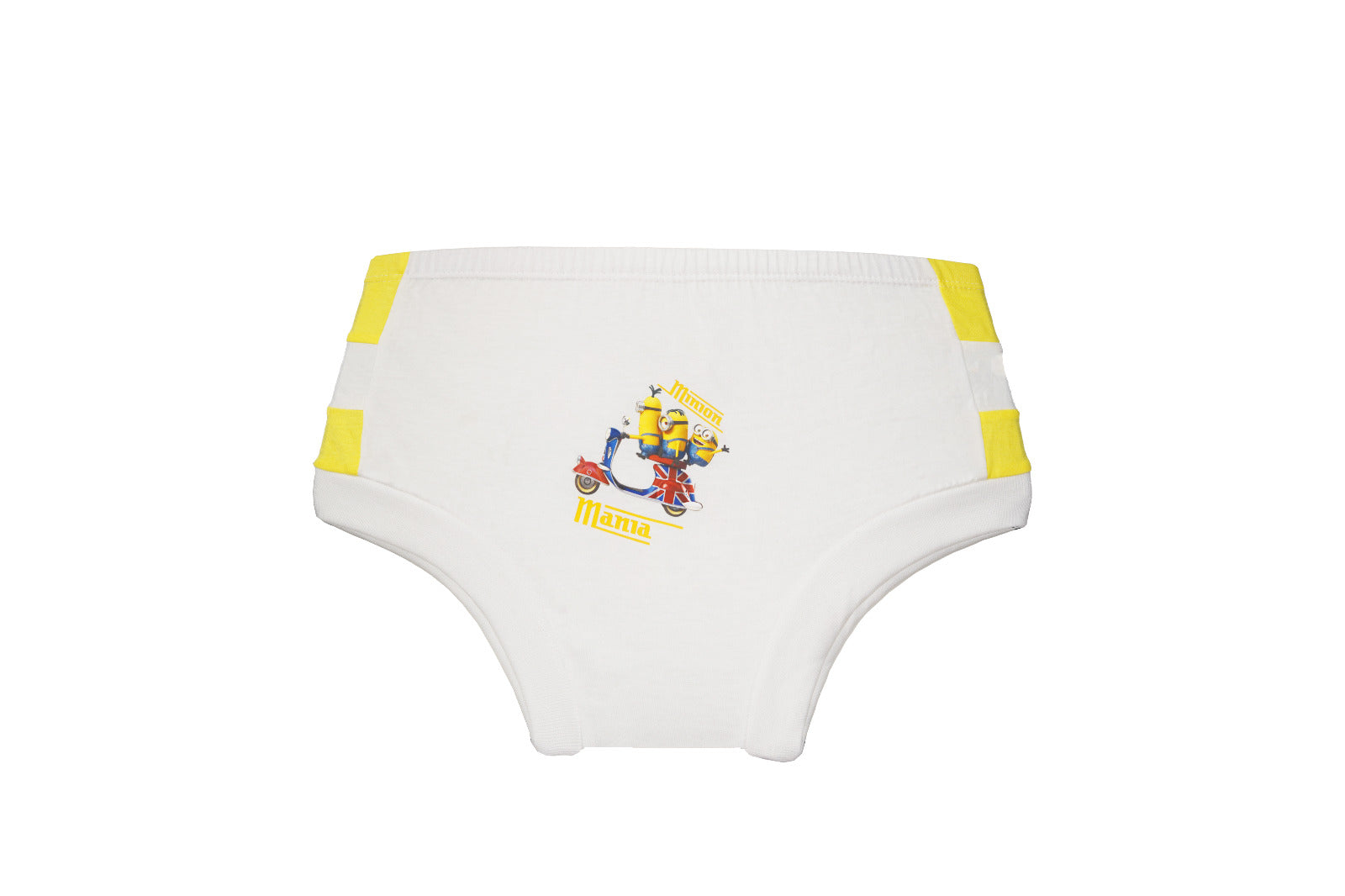 Redrose Boys Cotton Briefs – Pack of 3 | Minions Printed White Innerwear | JR-05WH