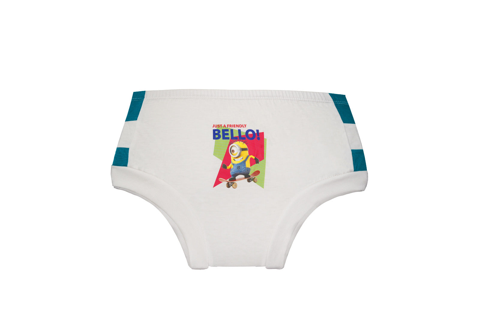 Redrose Boys Cotton Briefs – Pack of 3 | Minions Printed White Innerwear | JR-05WH
