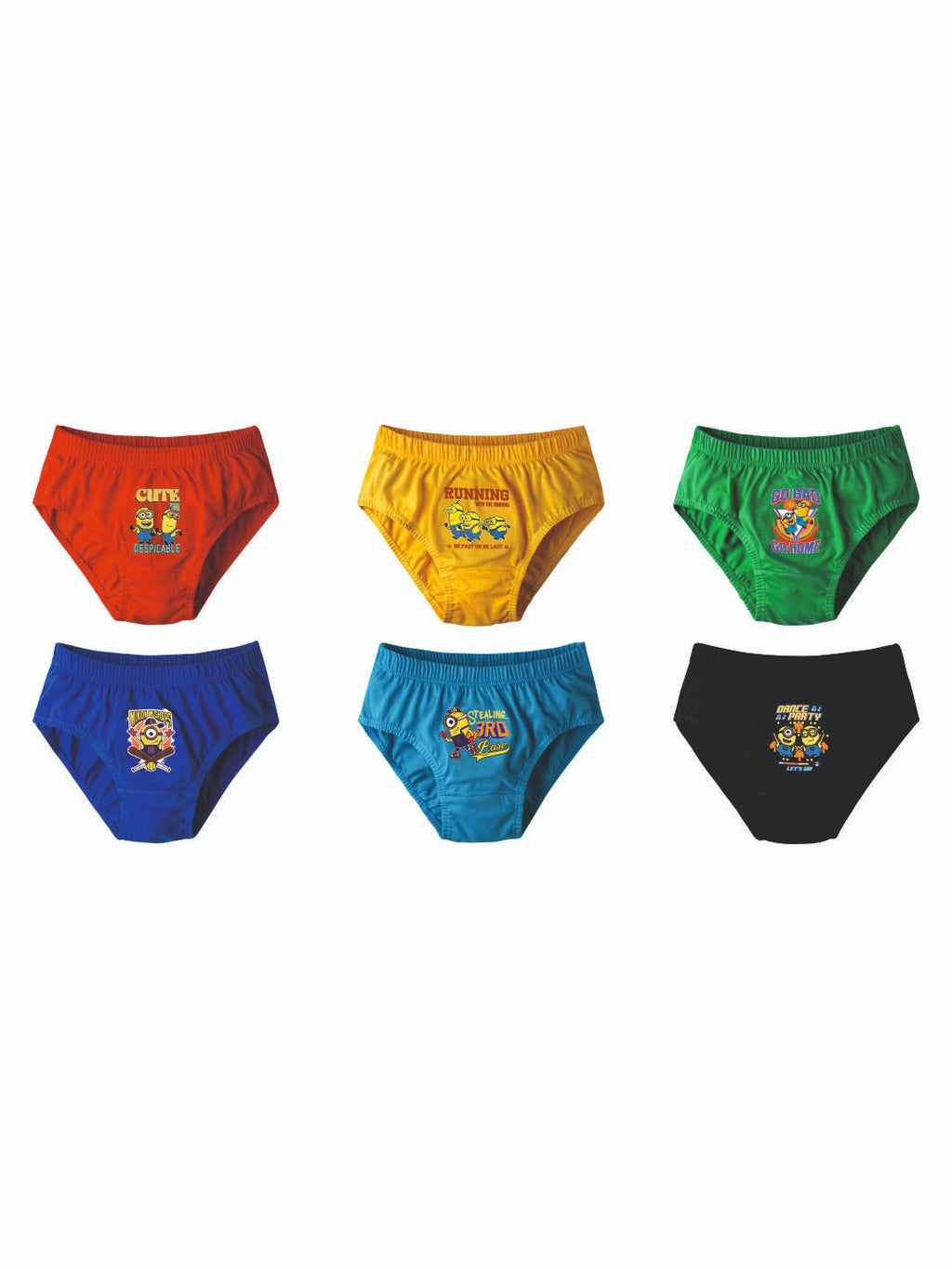JR-605 | Boys’ Spiderman Briefs – 6-Pack 100% Cotton Underwear