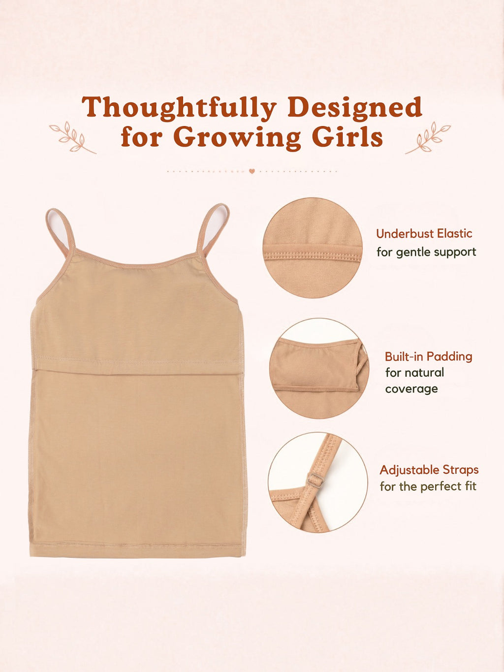 Redrose Girls Cotton Slips – Pack of 2 | BS-2013 (SK/WH)