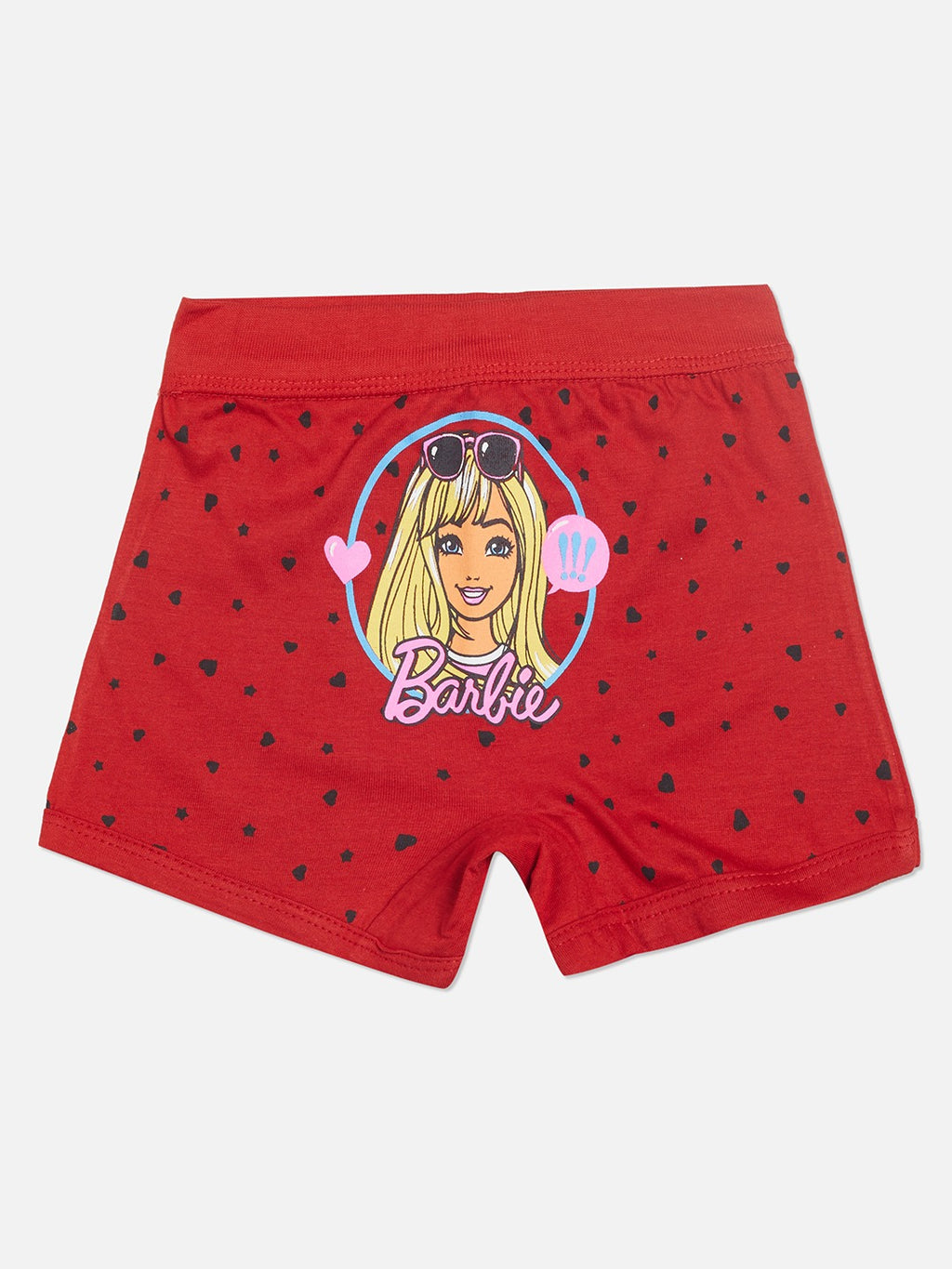 Red Rose Girls' Boyshorts Innerwear – Pack of 6 Barbie Printed Cotton Briefs | BABY-146
