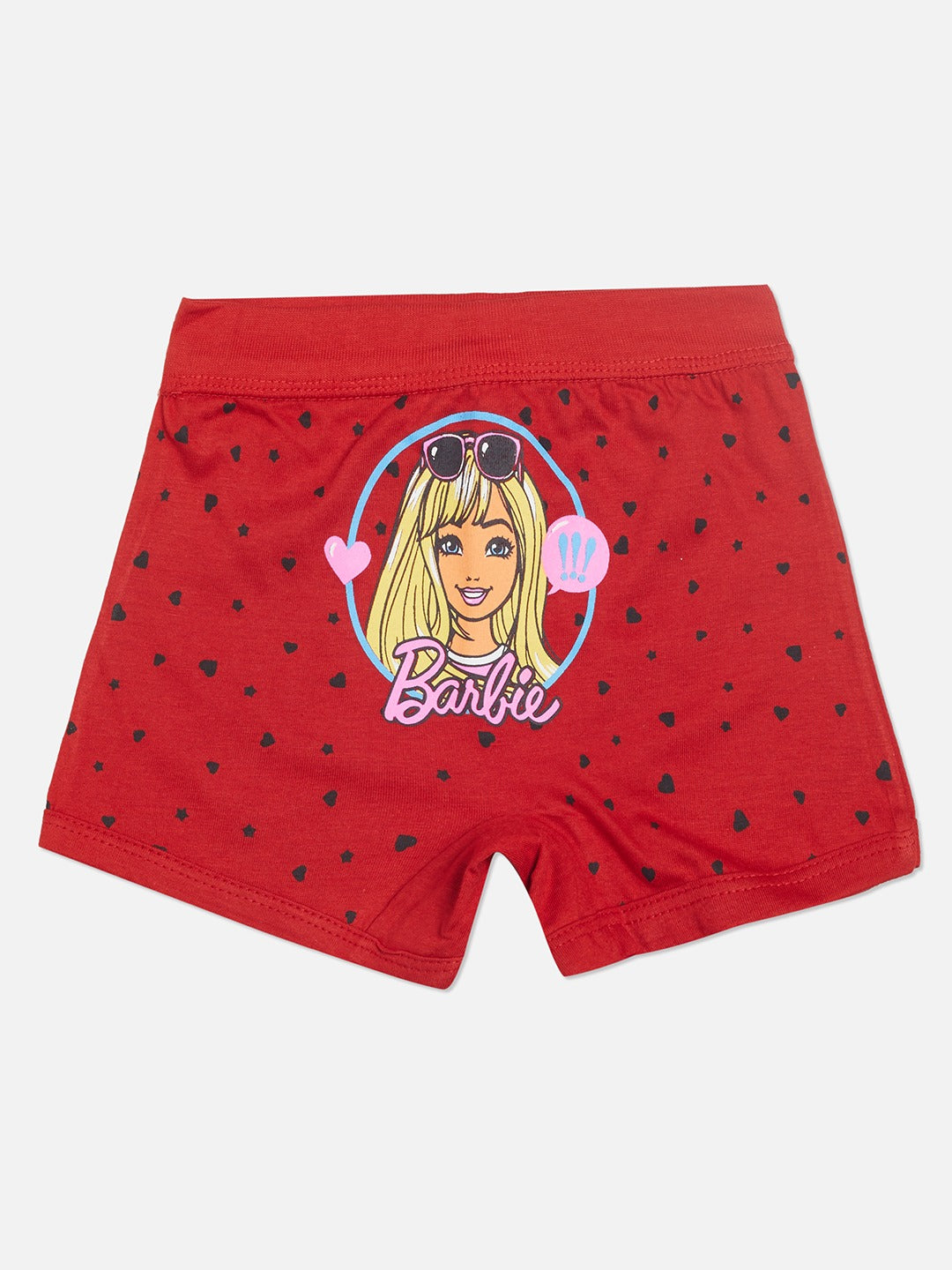 Red Rose Girls' Boyshorts Innerwear – Pack of 6 Barbie Printed Cotton Briefs | BABY-146