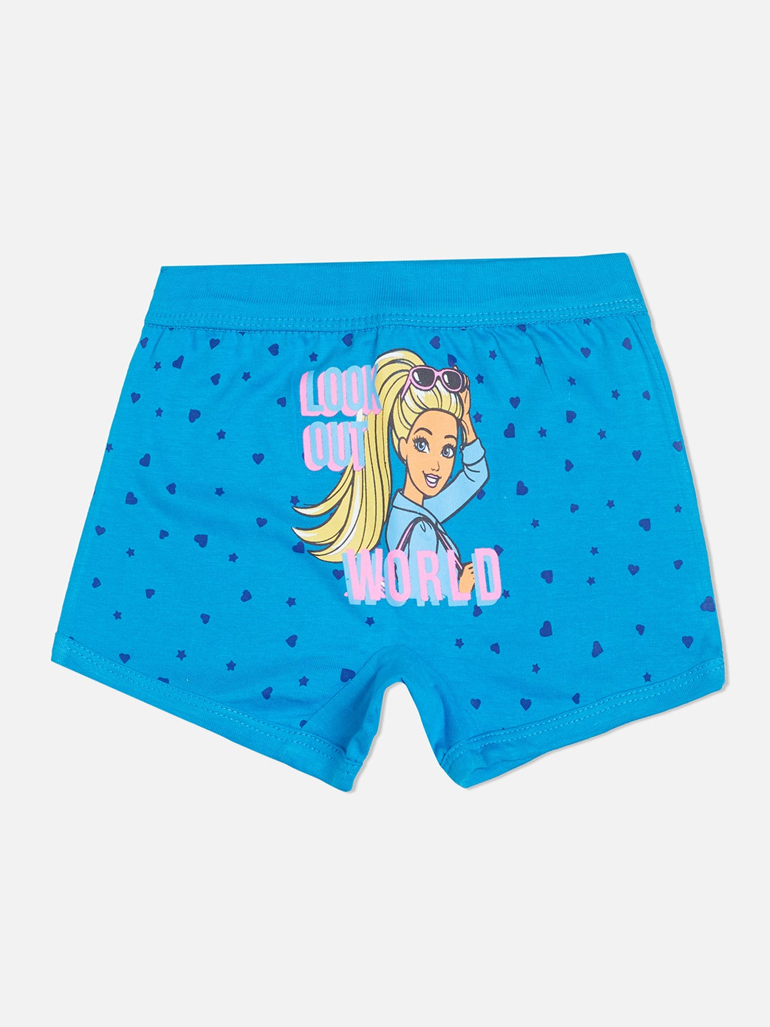 Red Rose Girls' Boyshorts Innerwear – Pack of 6 Barbie Printed Cotton Briefs | BABY-146