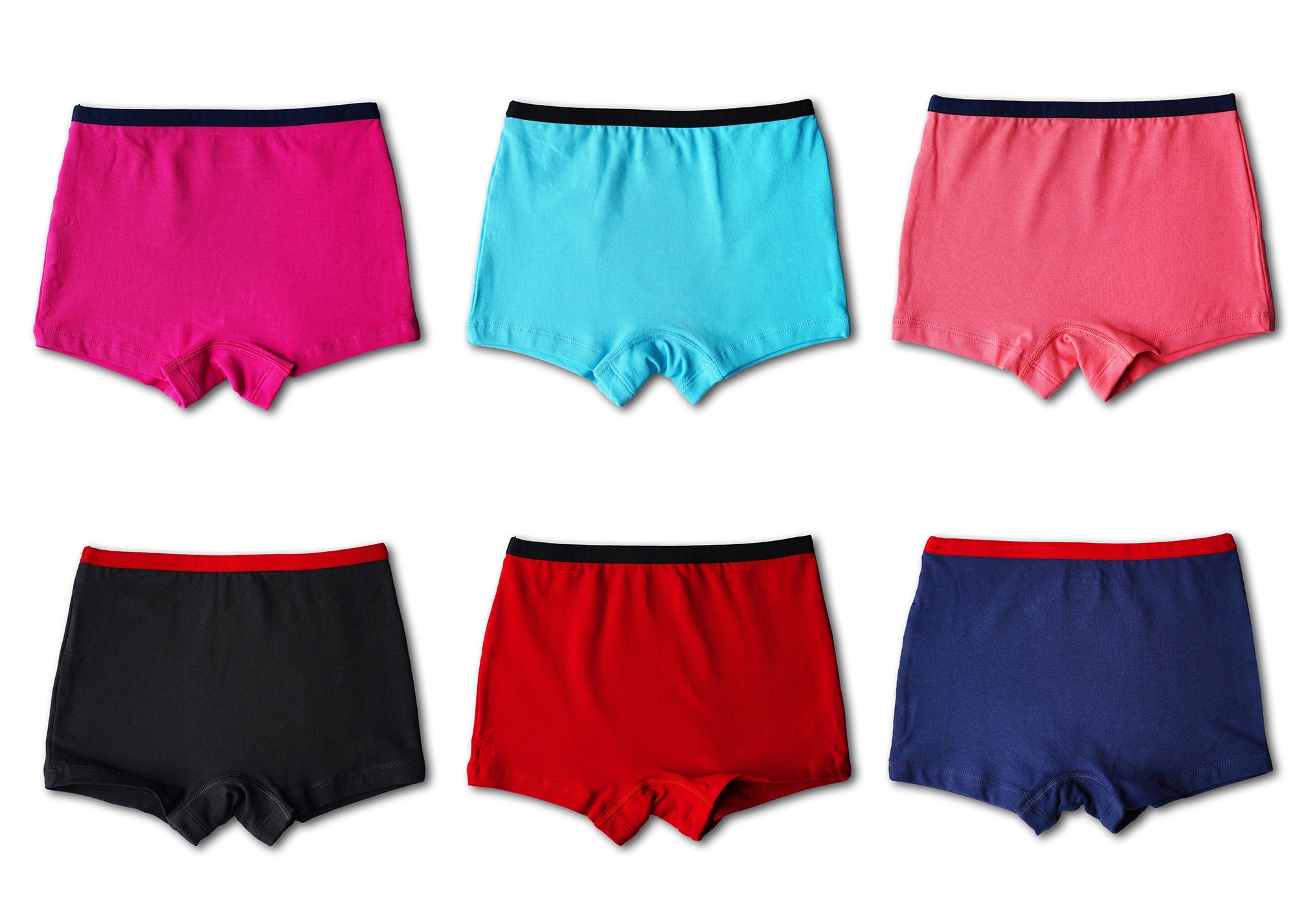 BABY 180| Red Rose Soft & Stylish Baby Panties – 100% Cotton Comfort for Your Little One PACK OF 6