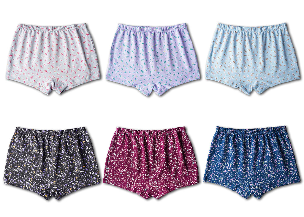 BABY 97 |RED ROSE Girls Cotton Panty | Soft & Breathable Briefs with Comfortable Waistband | Innerwear for Kids Girls | Pack of 6