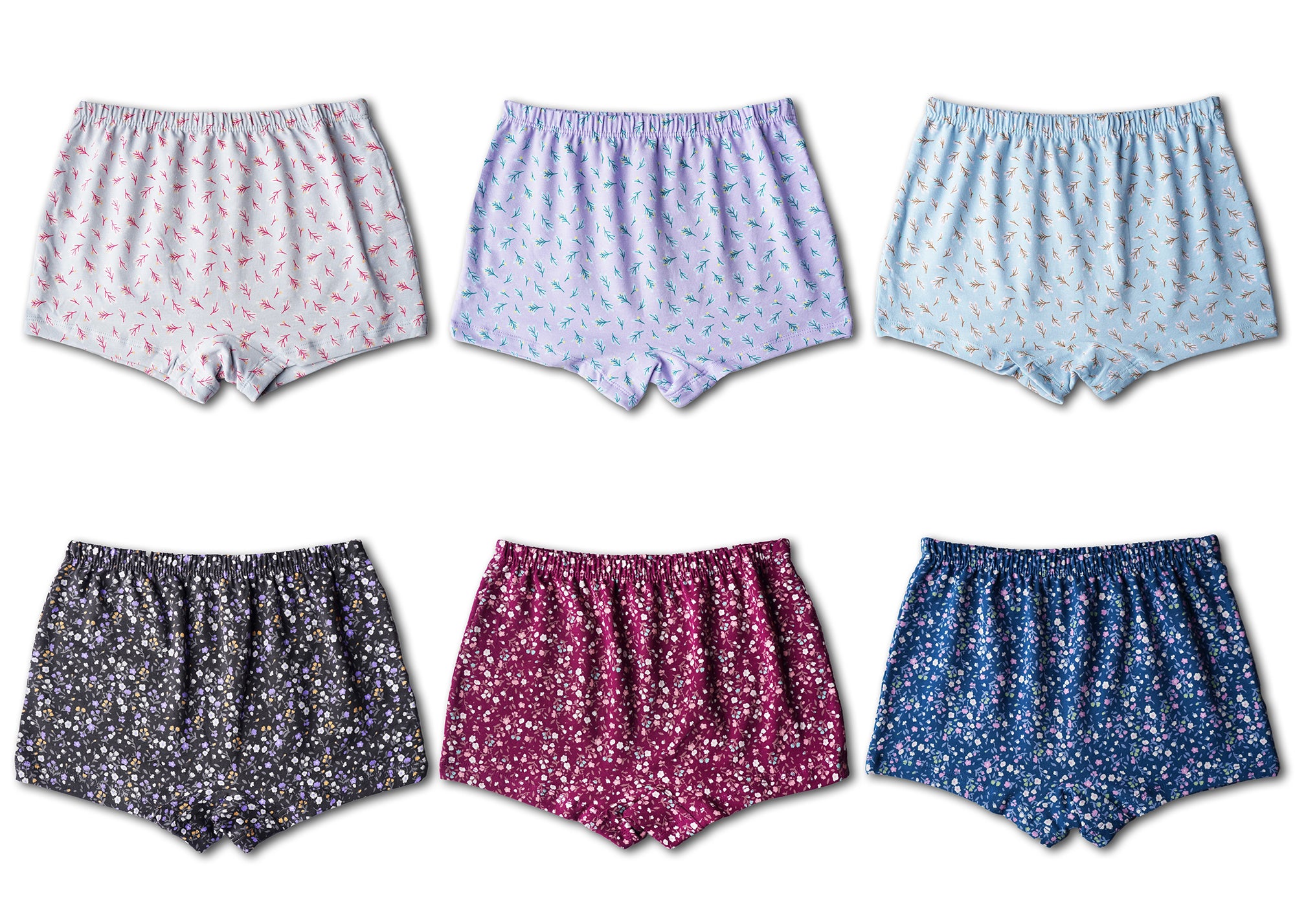 BABY 97 |RED ROSE Girls Cotton Panty | Soft & Breathable Briefs with Comfortable Waistband | Innerwear for Kids Girls | Pack of 6