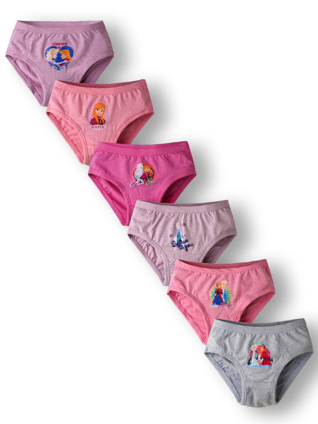 BABY 185 - Red Rose Girls’ Cotton Inner Panties – Printed Comfort Briefs | PACK OF 6