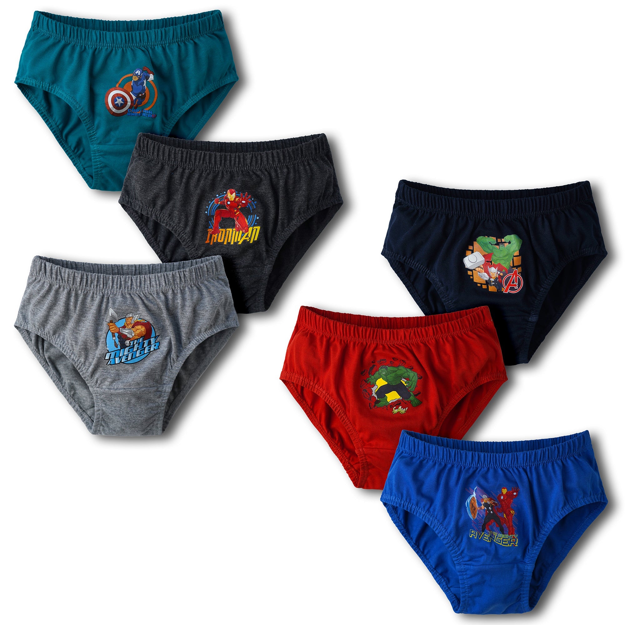 RedRose Boys Marvel Avengers Briefs – Cotton Innerwear (Pack of 6) | BABY-601