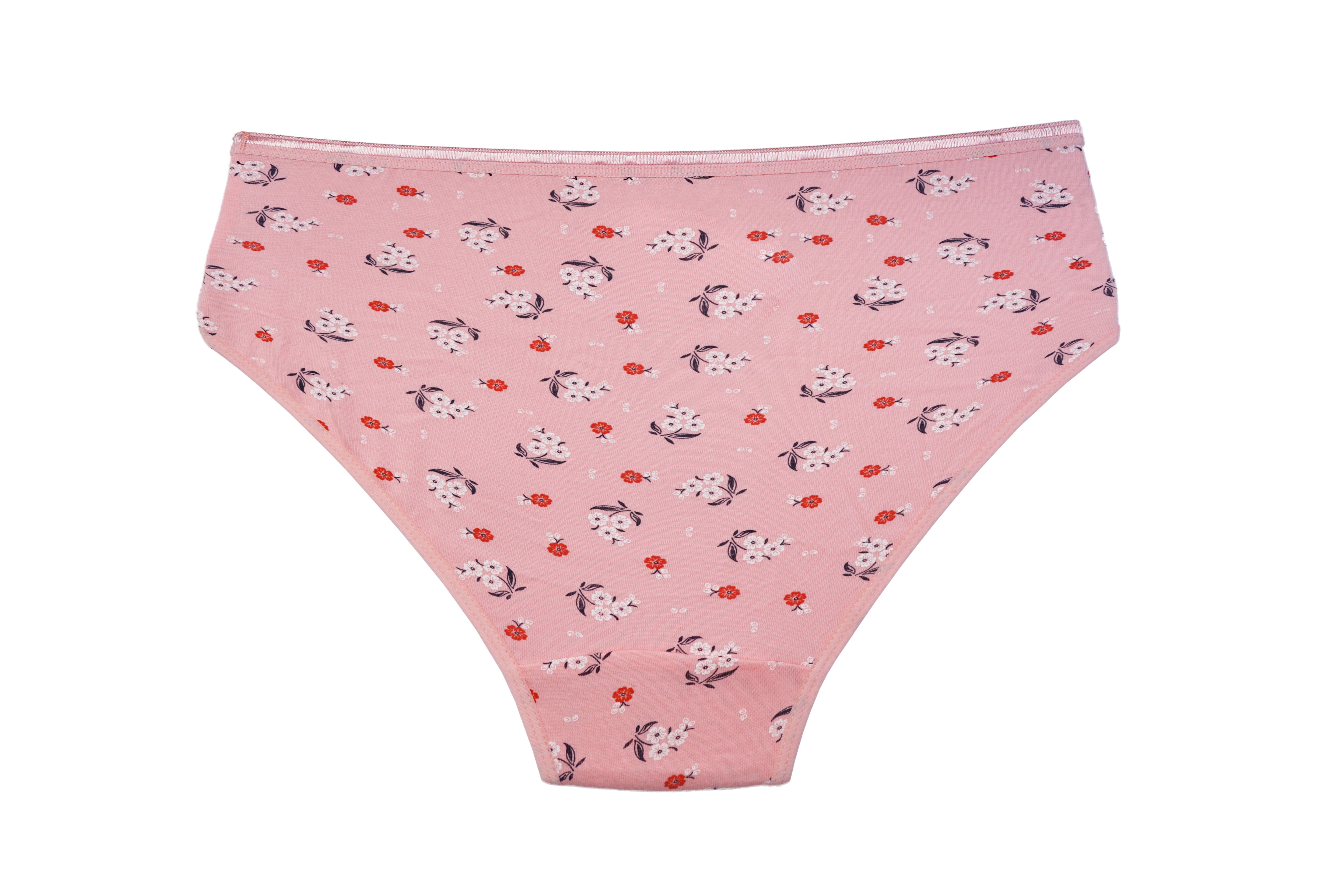 MUSK Red Rose Women’s Mid-Rise Cotton Hipster Panties – Full Coverage, Comfort Fit – Pack of 3