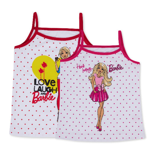 Redrose Girls Cotton Slips – Pack of 2 (Barbie Print) | BS-2002_R&R