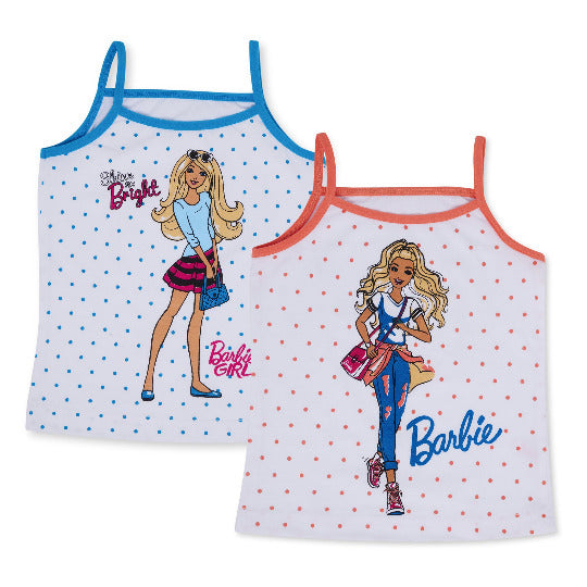 Redrose Girls Cotton Slips – Pack of 2 (Barbie Print) | BS-2002