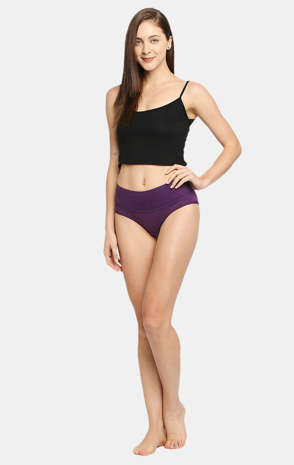 Red Rose Purple Tummy trimmer Panties