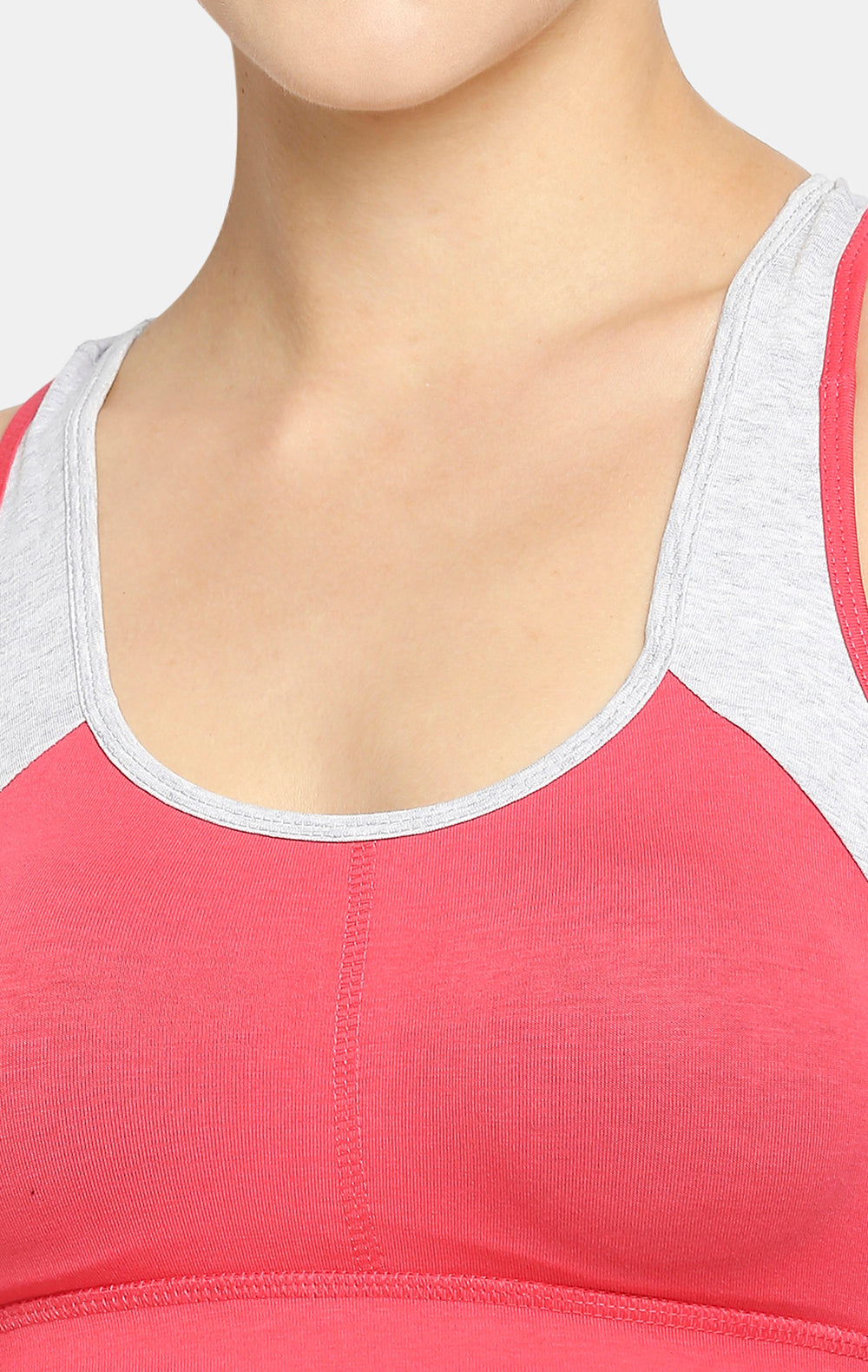 Red Rose Sports Pink Bra with Removable pads