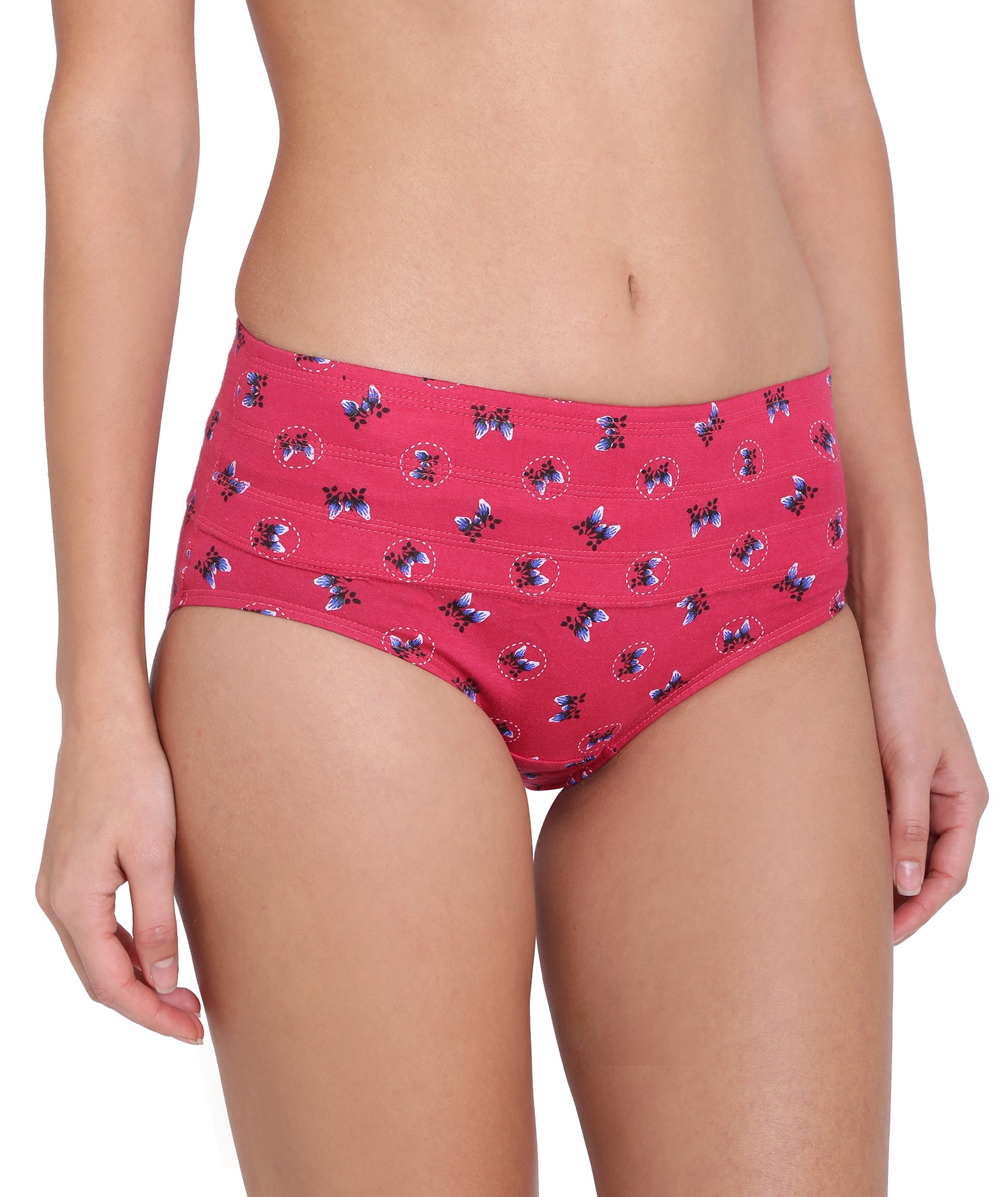 Red Rose Pink Single Tummy Trimmer Panties